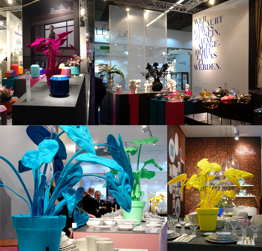 Our plants in a wonderful presentation of Rosenthal at Ambiente 2016